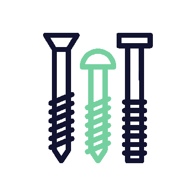 1754 nails-screw-carpentry-outline